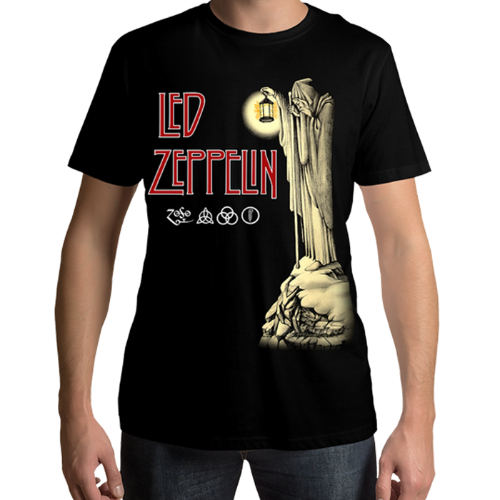 Led Zeppelin Hermit Jumbo Print T Shirt - www.entertainmentstore.in