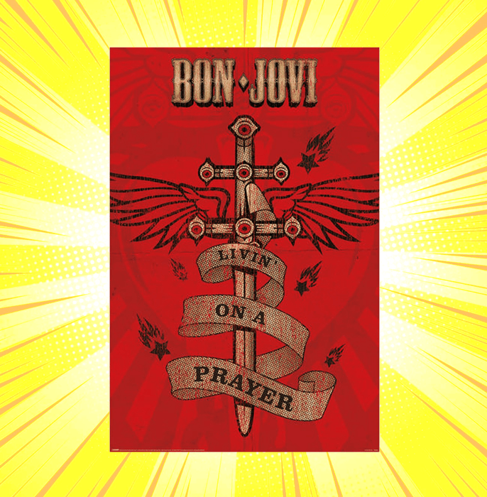 Bon Jovi Livin On A Prayer Maxi Poster - www.entertainmentstore.in