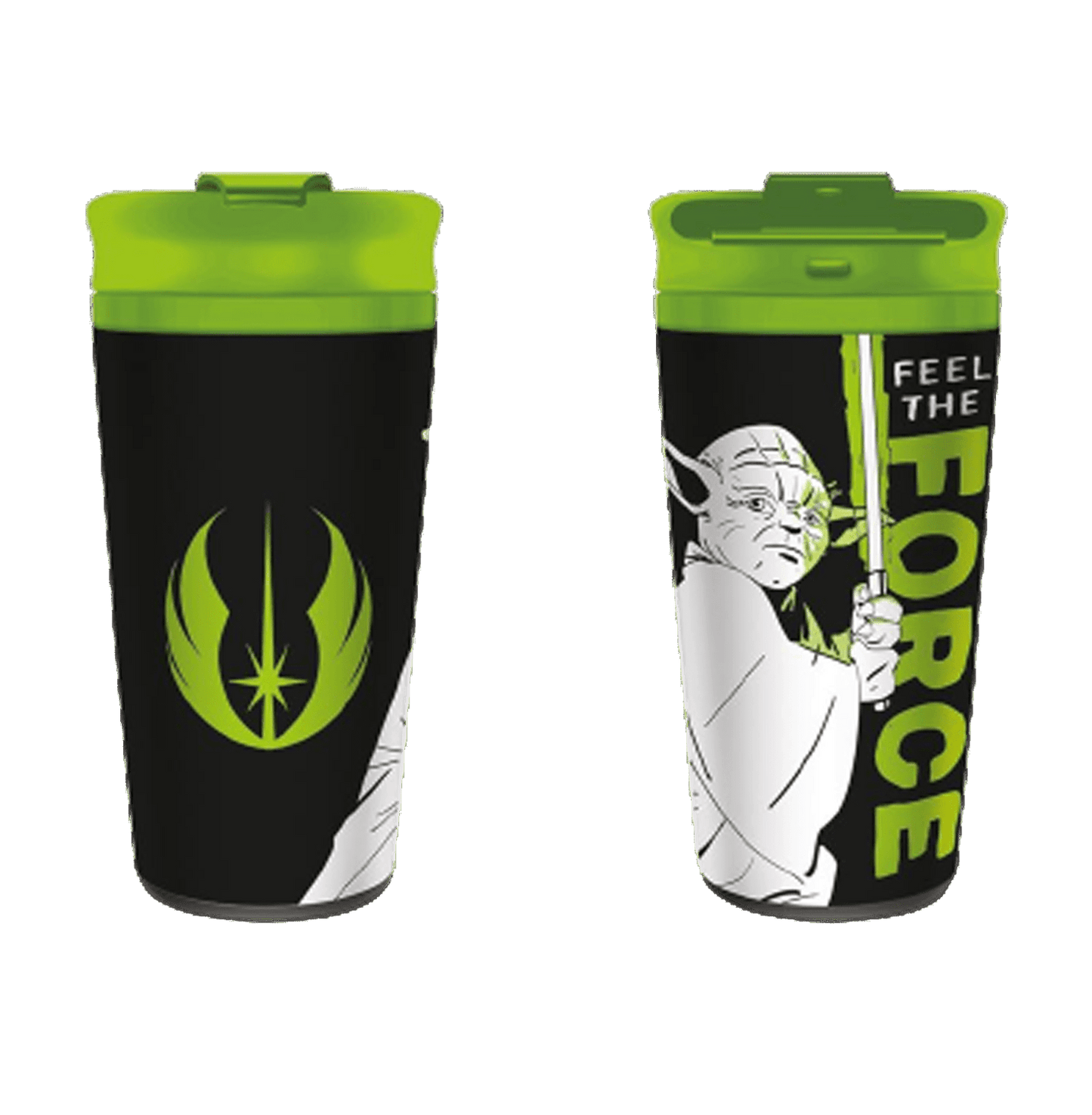 Star Wars Yoda Feel The Force Metal Travel Mug - www.entertainmentstore.in