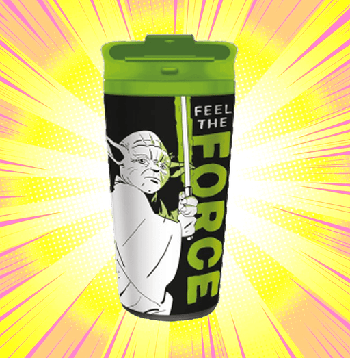 Star Wars Yoda Feel The Force Metal Travel Mug - www.entertainmentstore.in