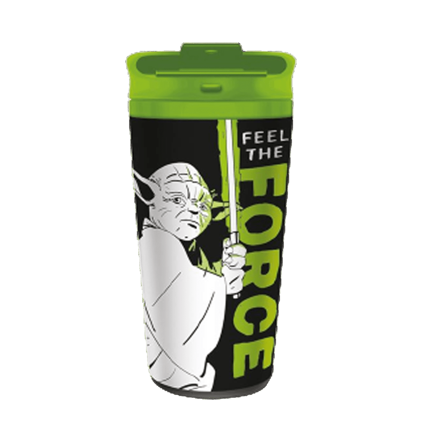 Star Wars Yoda Feel The Force Metal Travel Mug - www.entertainmentstore.in