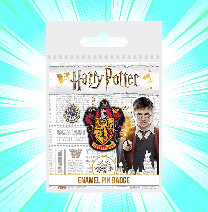 Harry Potter Colourful Crest Gryffindor Enamel Pin Badge - www.entertainmentstore.in