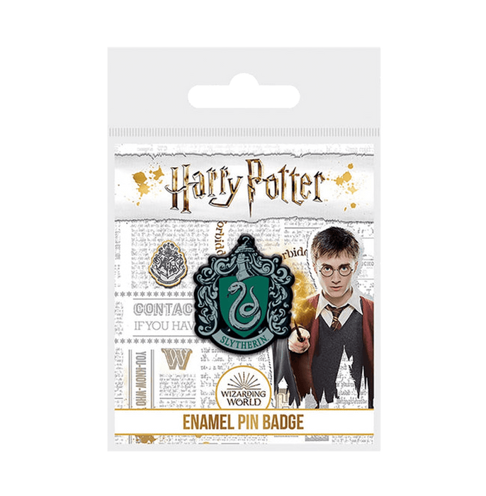 Harry Potter Colourful Crest Slytherin Enamel Pin Badge - www.entertainmentstore.in