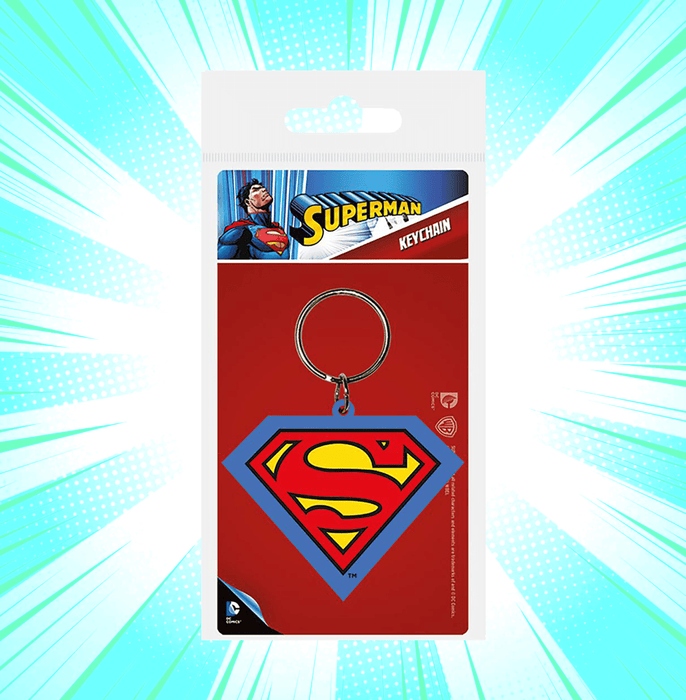 Superman - Shield Pvc Keychain - www.entertainmentstore.in