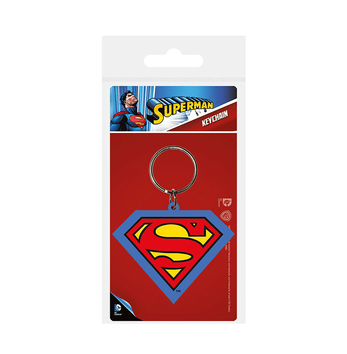 Superman - Shield Pvc Keychain - www.entertainmentstore.in