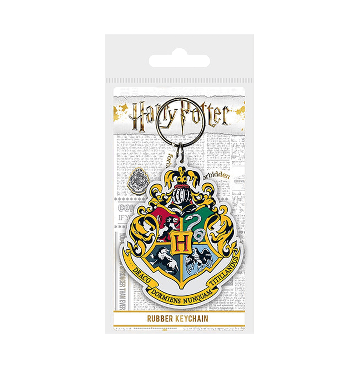 Harry Potter Colourful Crest Hogwarts Pvc Keychain - www.entertainmentstore.in