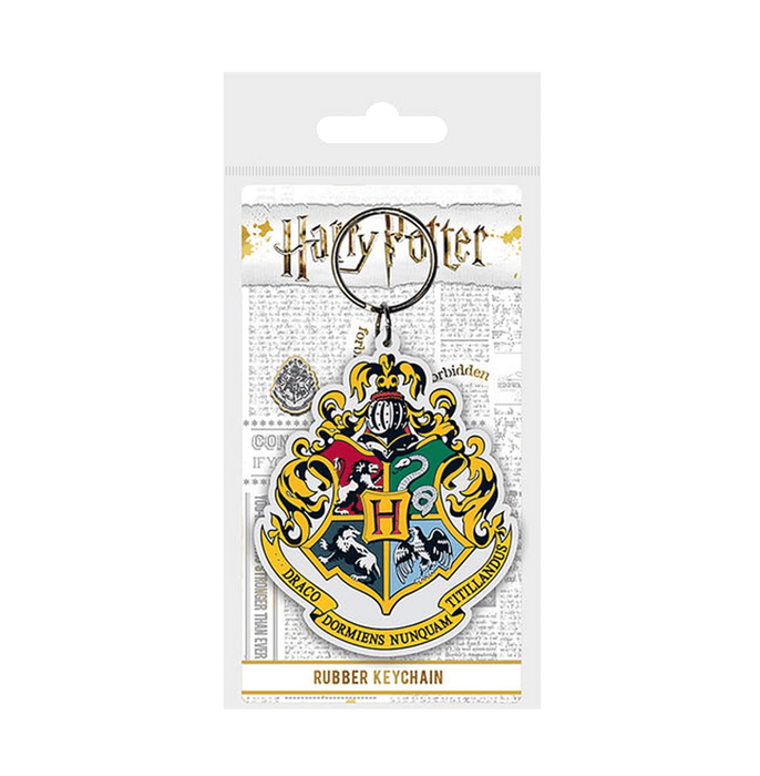 Harry Potter Colourful Crest Hogwarts Pvc Keychain - www.entertainmentstore.in