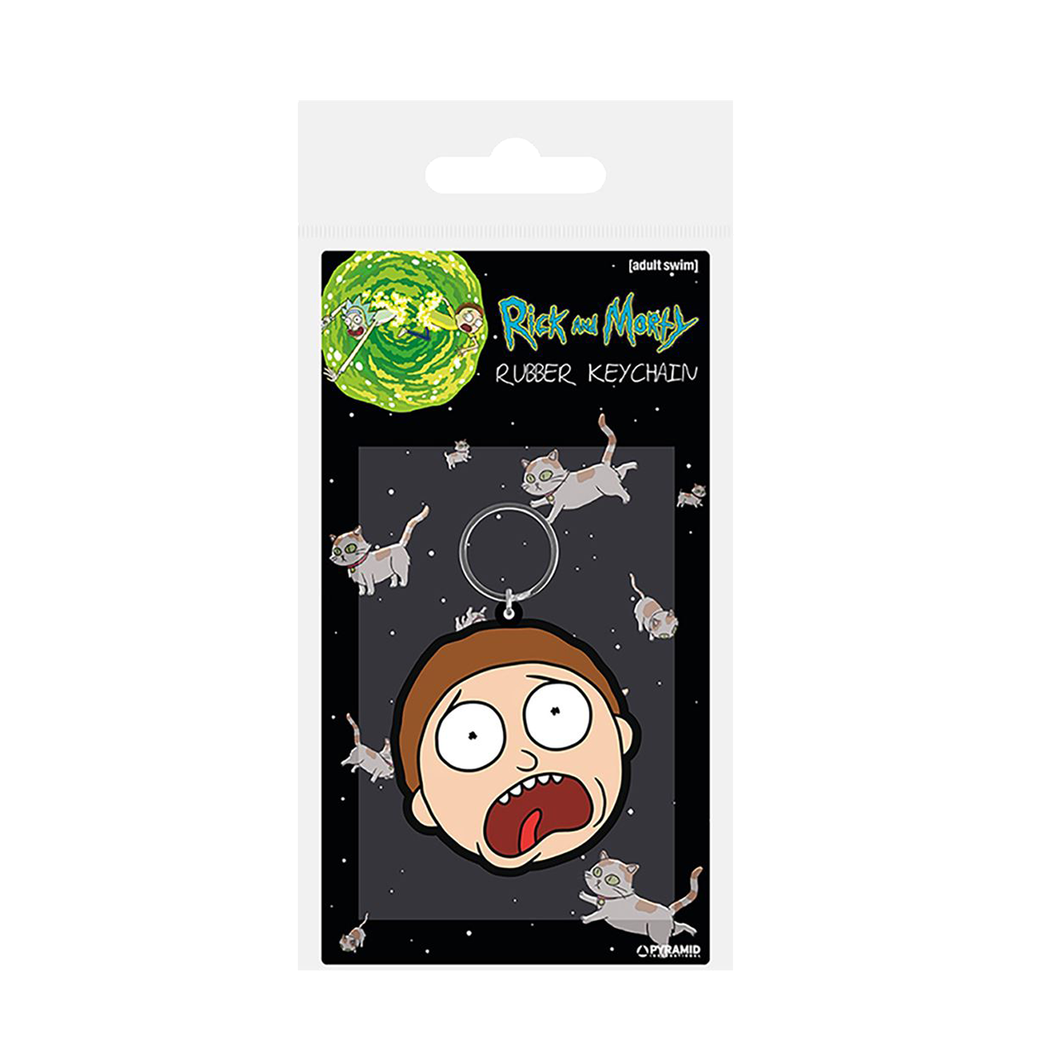 Rick And Morty Morty Terrified Face Pvc Keychain - www.entertainmentstore.in