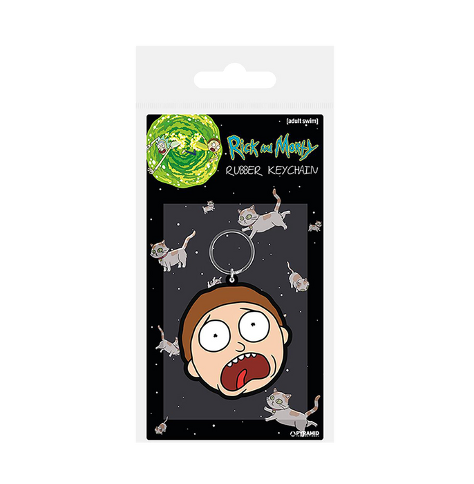 Rick And Morty Morty Terrified Face Pvc Keychain - www.entertainmentstore.in