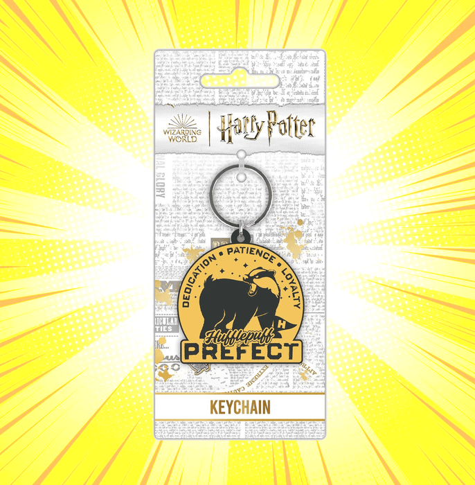 Harry Potter Clubhouse- Hufflepuff Pvc Keychain - www.entertainmentstore.in