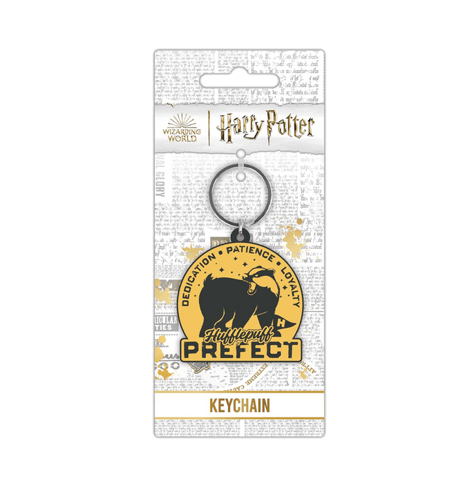 Harry Potter Clubhouse- Hufflepuff Pvc Keychain - www.entertainmentstore.in