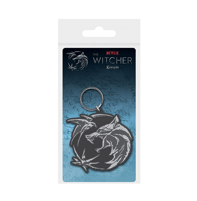 The Witcher Wolf Swallow Star Pvc Keychain - www.entertainmentstore.in