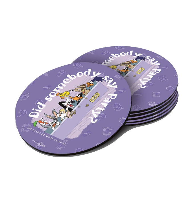 Looney Friends Party Circular Coaster - www.entertainmentstore.in