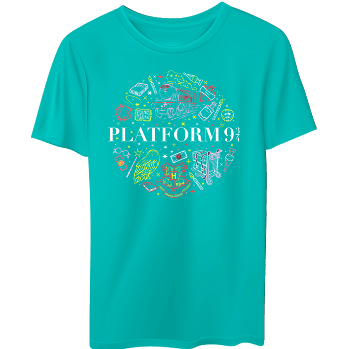 Harry Potter Platform 9 3/4 Green T Shirt - www.entertainmentstore.in