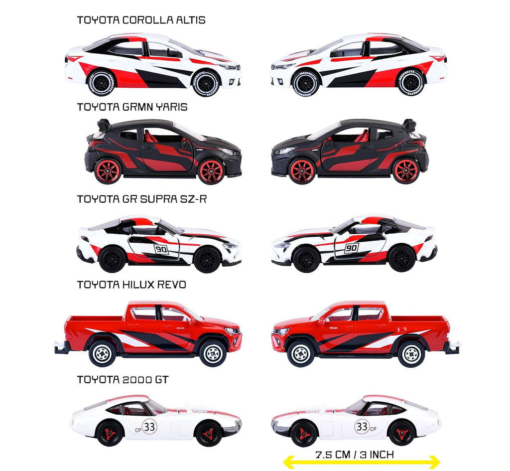 Majorette Japan Racer 5-Car Set - Diecast Metal Toy Cars