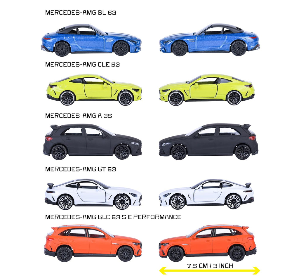 Majorette Mercedes-AMG 5-Piece Die-Cast Car Set