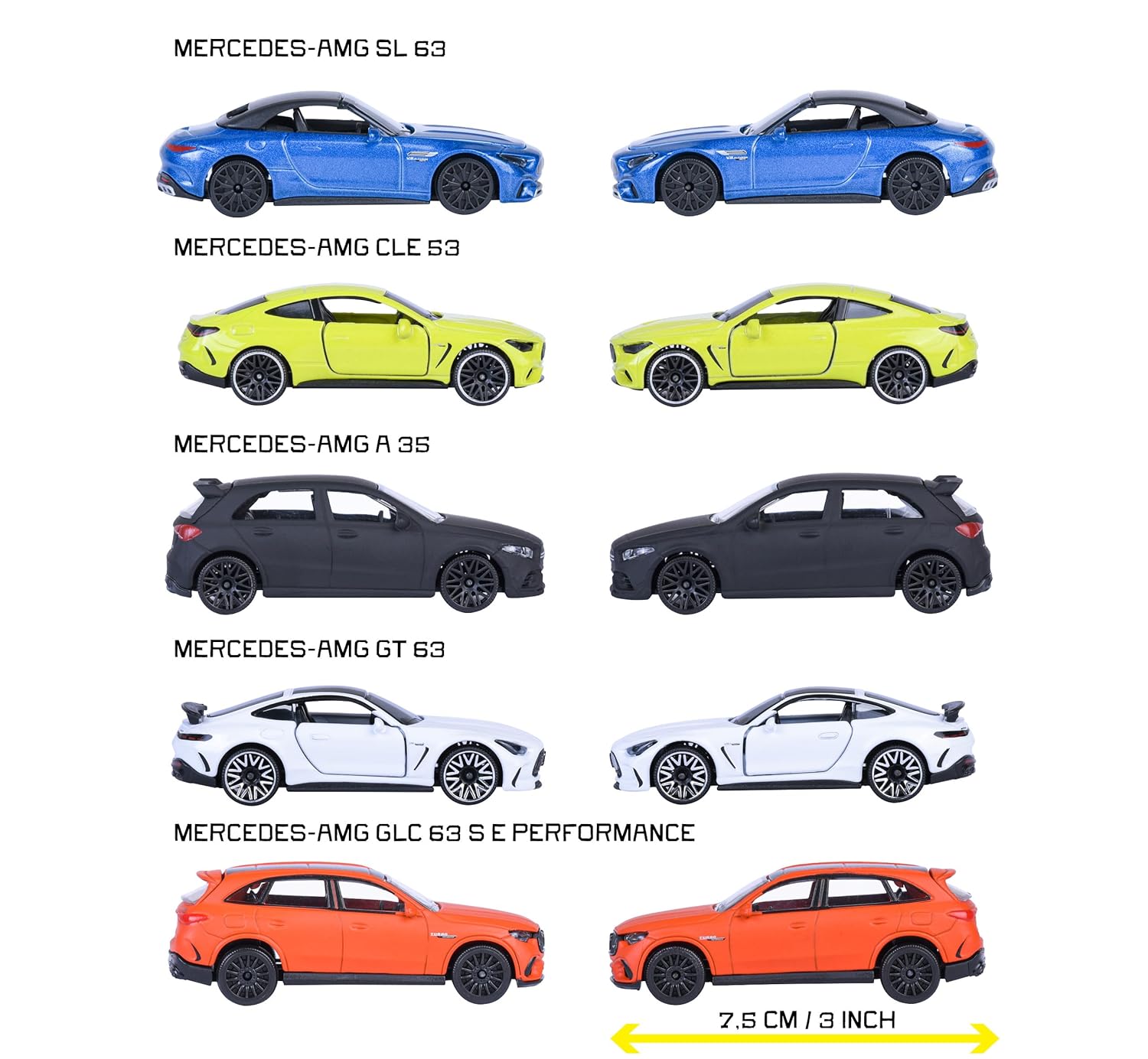 Majorette Mercedes-AMG 5-Piece Die-Cast Car Set