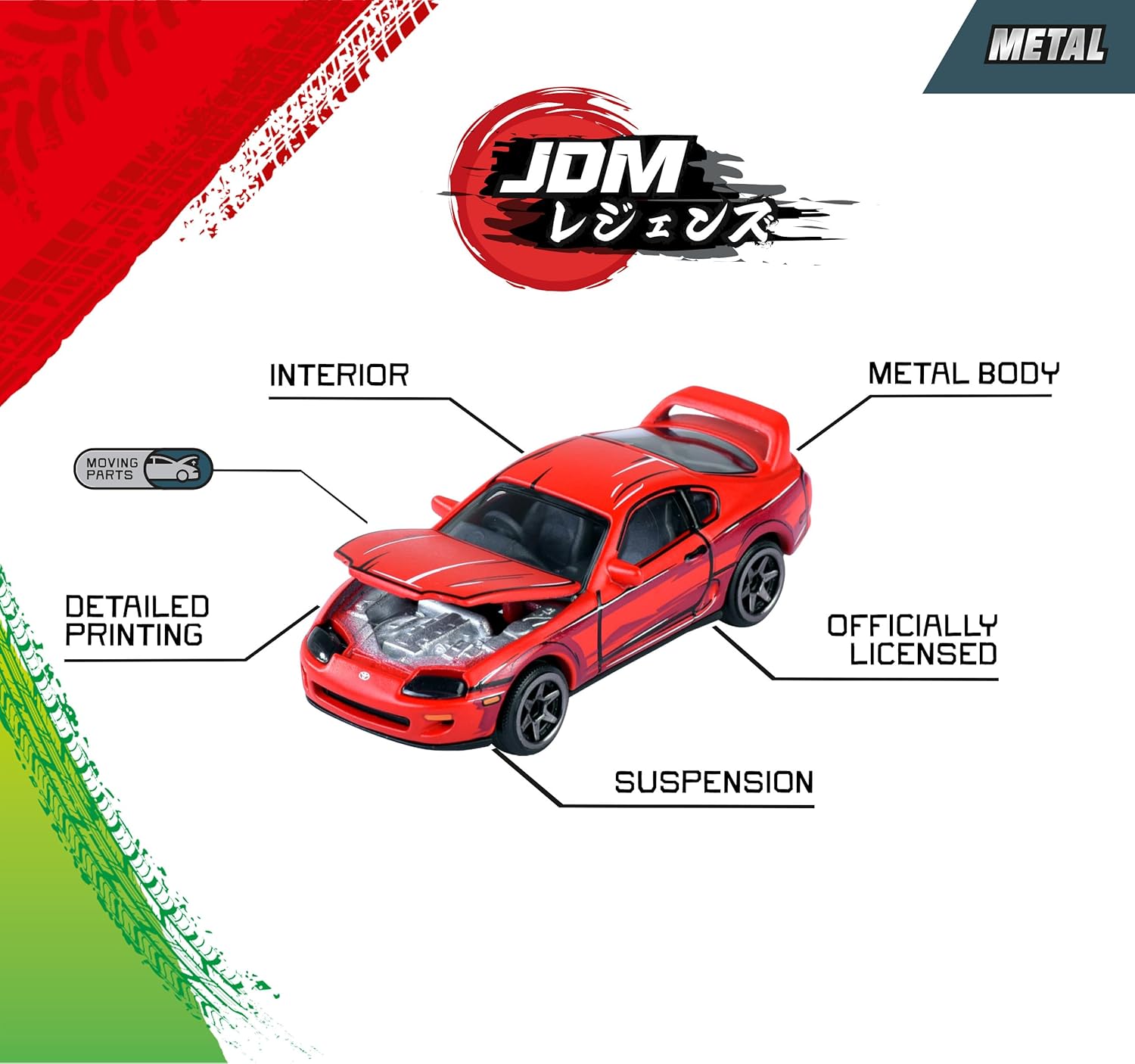 Majorette JDM Legends 5-Pack Diecast Cars