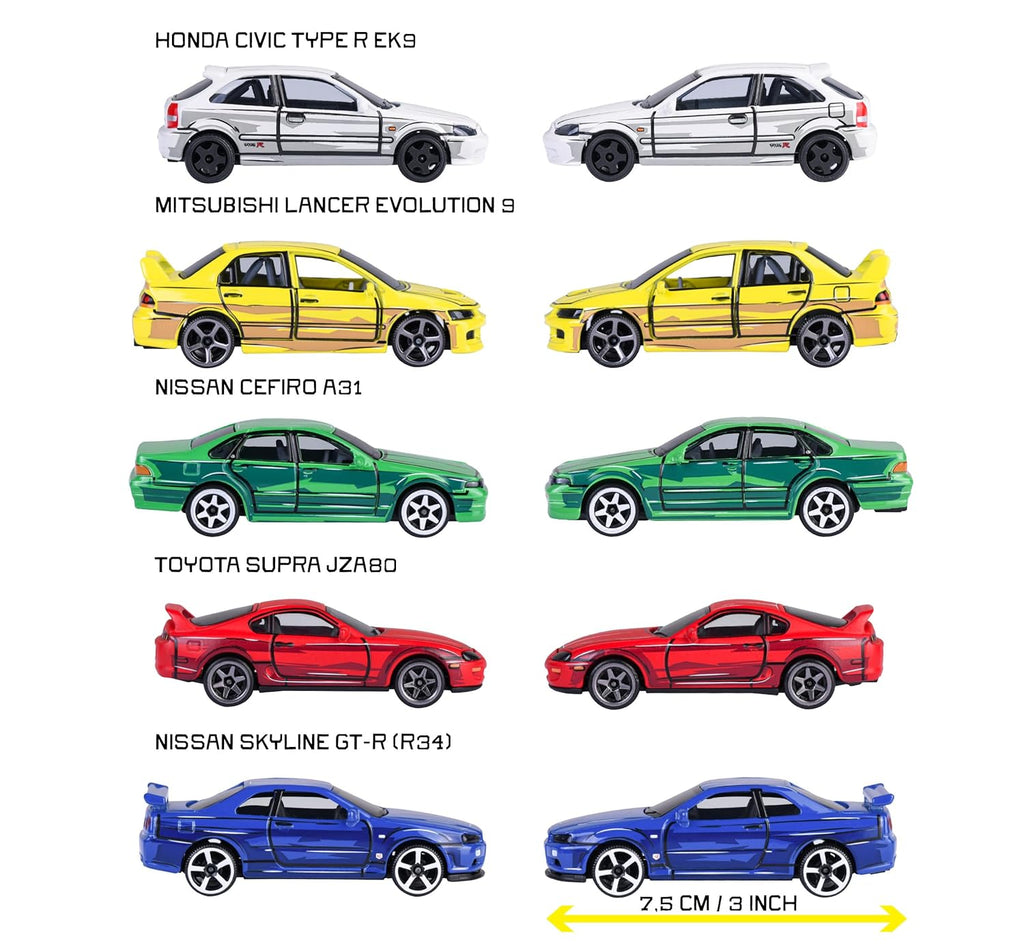 Majorette JDM Legends 5-Pack Diecast Cars