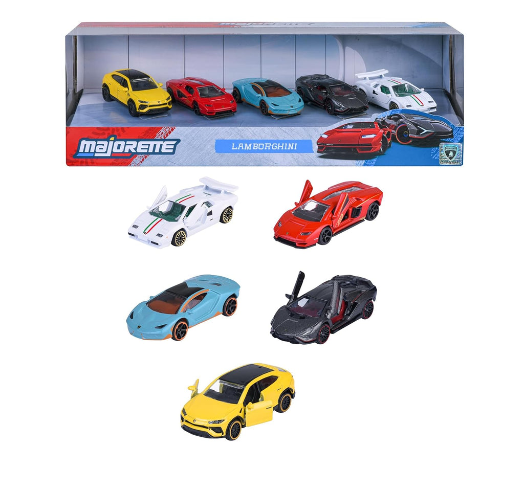 Majorette Lamborghini 5-Pack Diecast Cars