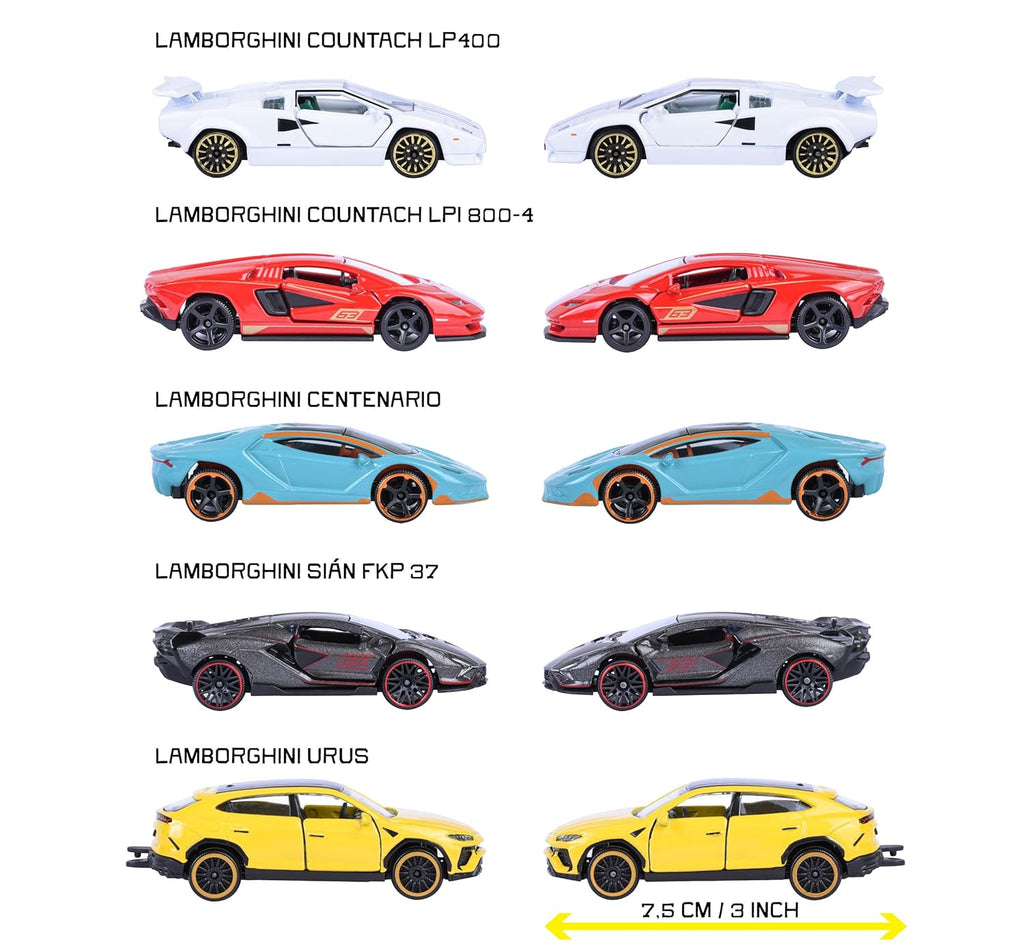 Majorette Lamborghini 5-Pack Diecast Cars