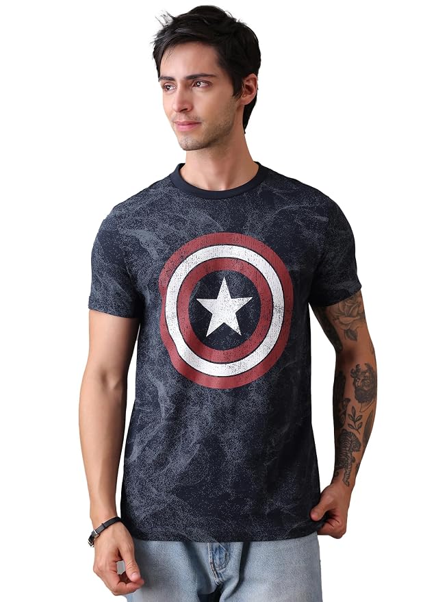 Captain America 7409 Sky Captain Navy T Shirt