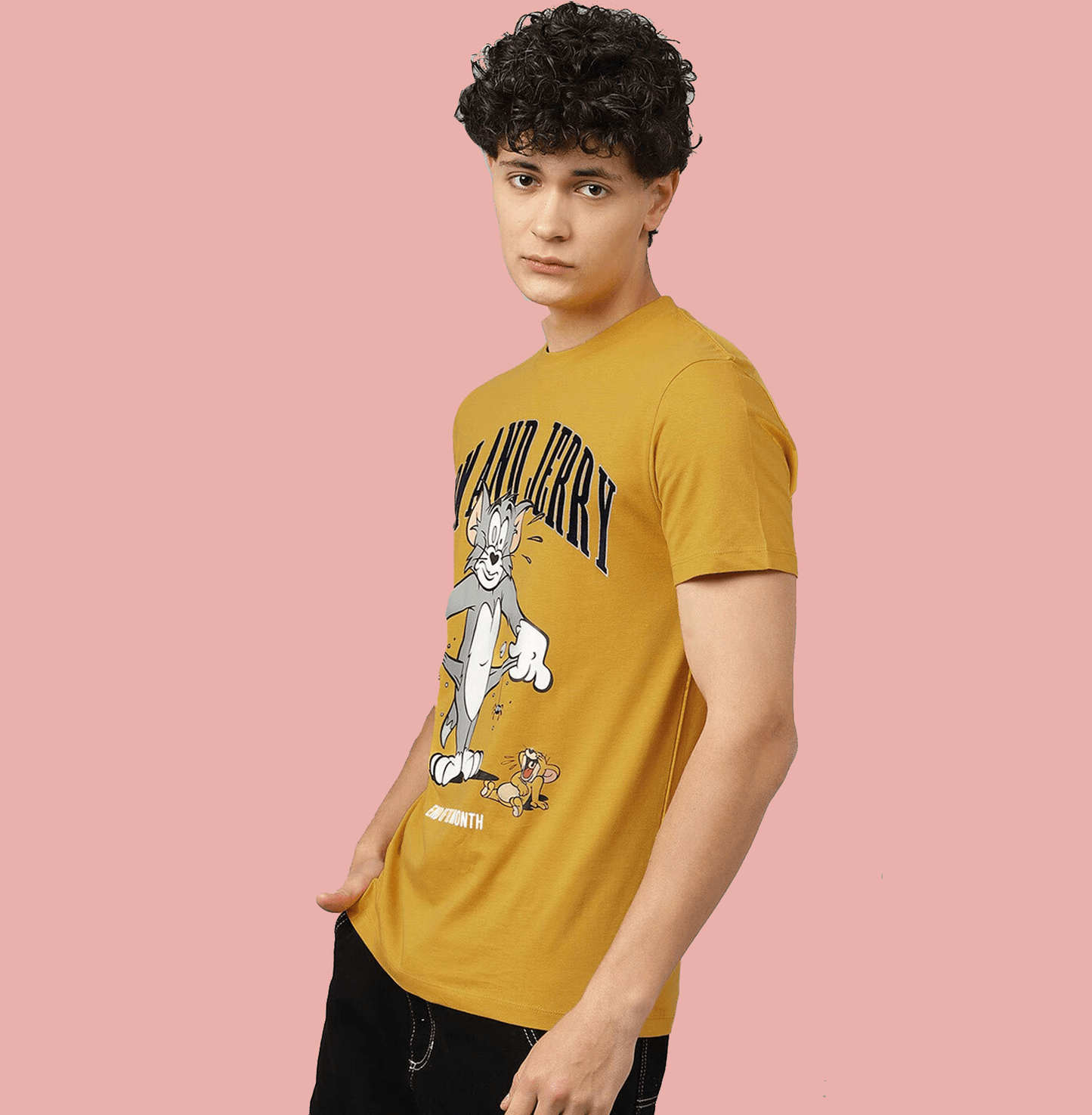 Tom And Jerry 2593 Mineral Yellow T Shirt