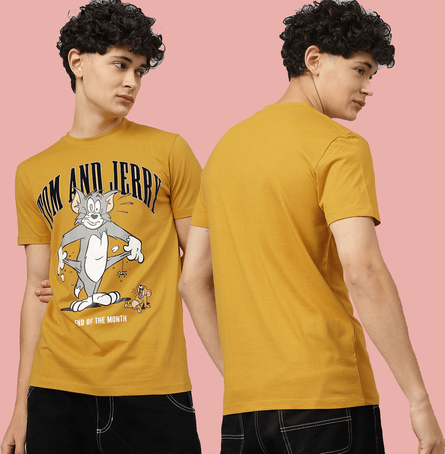 Tom And Jerry 2593 Mineral Yellow T Shirt