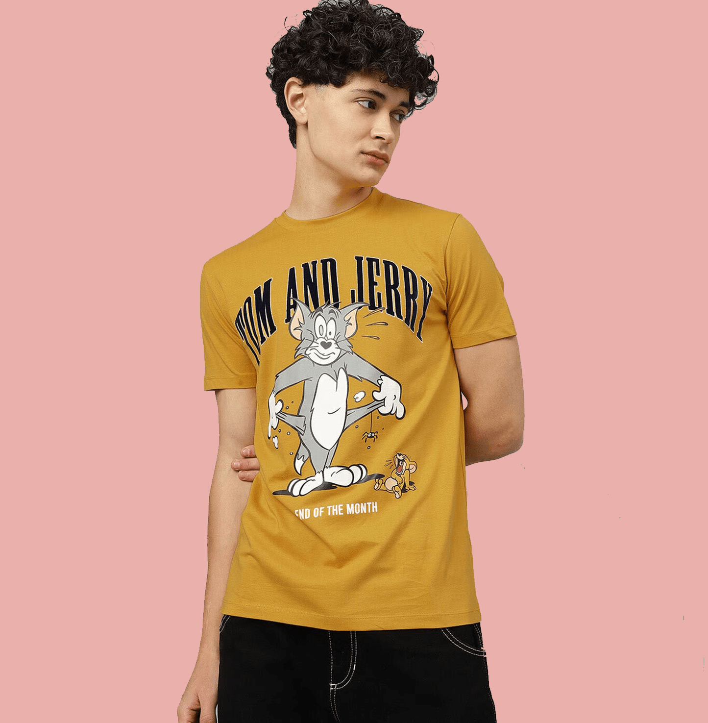 Tom And Jerry 2593 Mineral Yellow T Shirt