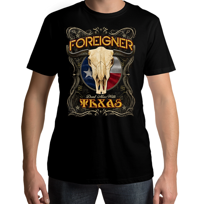 Foreigner Don t Mess With Texas Black T Shirt - www.entertainmentstore.in