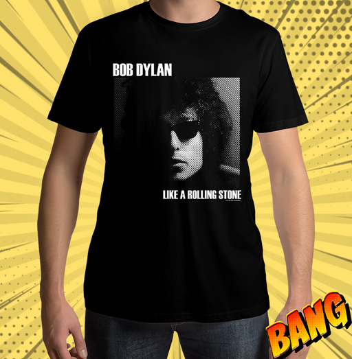 Bob Dylan Like A Rolling Stone Black T Shirt - www.entertainmentstore.in