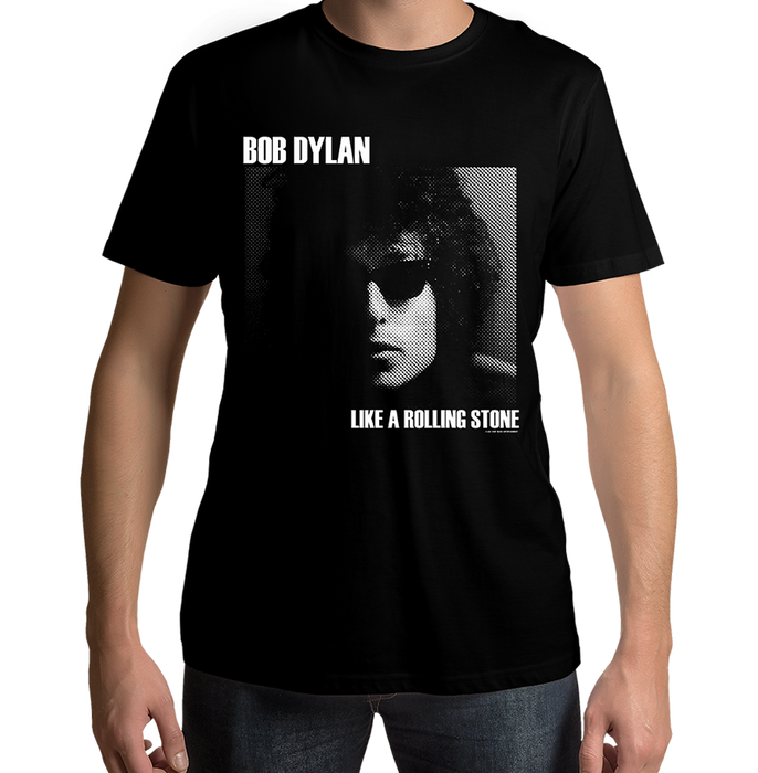 Bob Dylan Like A Rolling Stone Black T Shirt - www.entertainmentstore.in