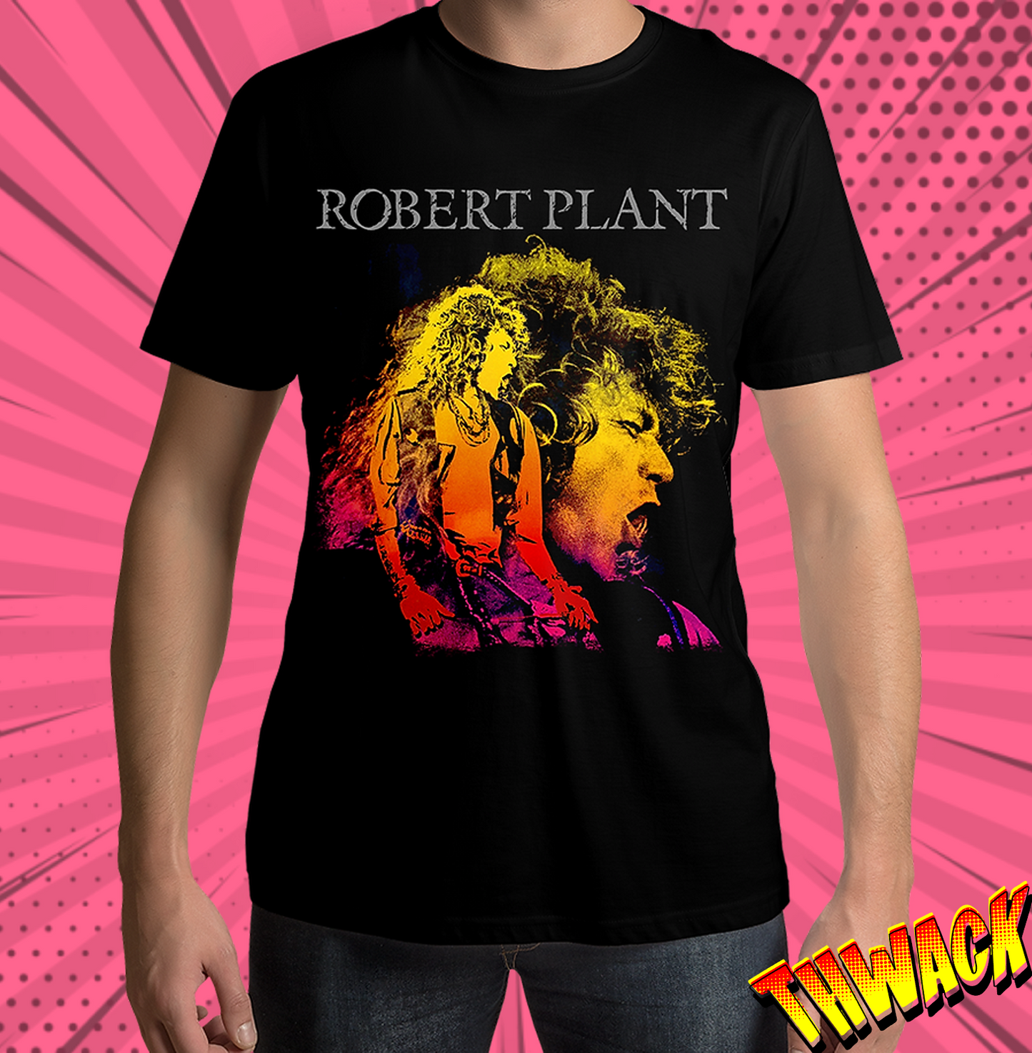 Robert Plant Manic Nirvana Black T Shirt - www.entertainmentstore.in