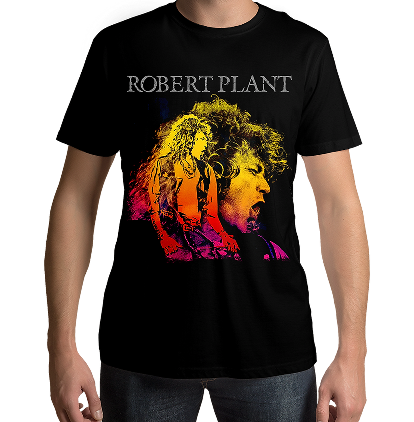 Robert Plant Manic Nirvana Black T Shirt - www.entertainmentstore.in