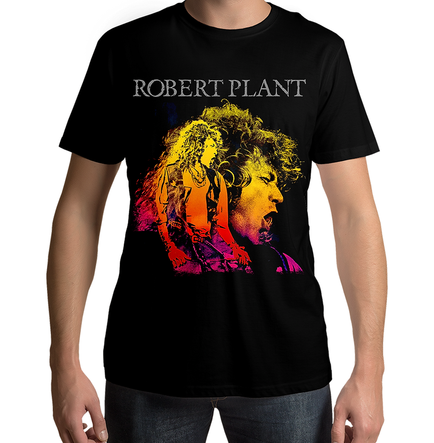 Robert Plant Manic Nirvana Black T Shirt - www.entertainmentstore.in