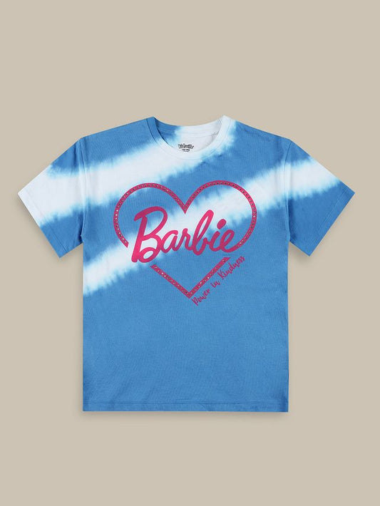 Barbie Blue/White Kids T Shirt