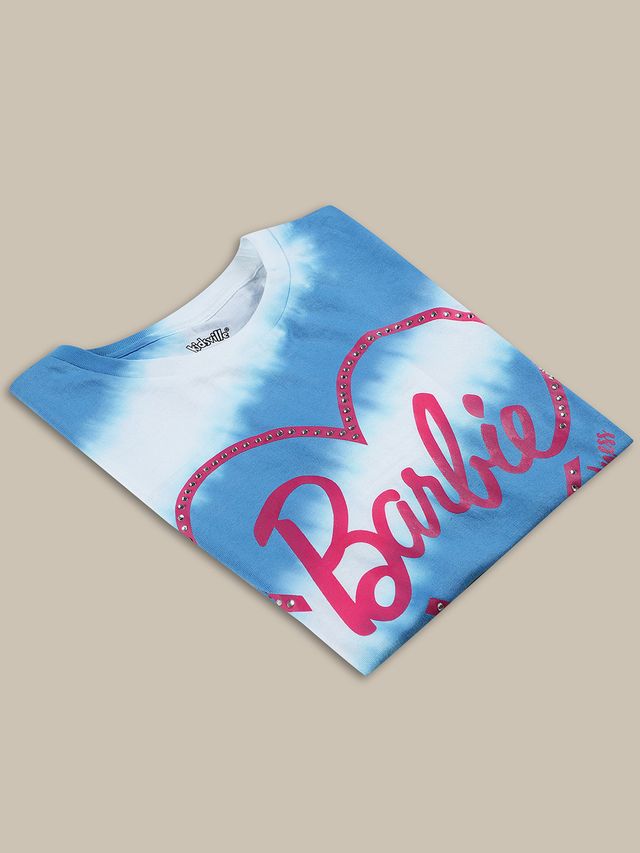 Barbie Blue/White Kids T Shirt