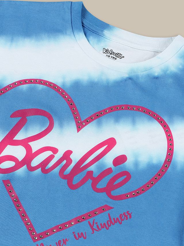 Barbie Blue/White Kids T Shirt