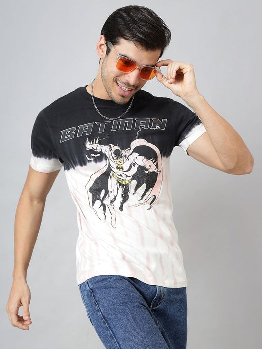 Batman BlackOff White T Shirt