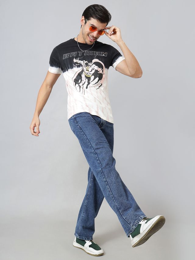 Batman BlackOff White T Shirt