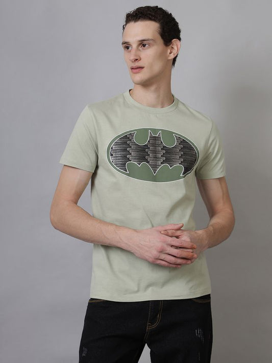 Batman Ash Grey Regular Fit T-Shirt