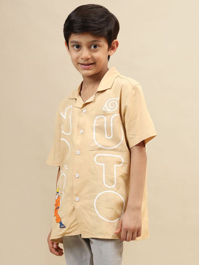 Naruto IRISH CREAM KIDS BOYS T Shirt