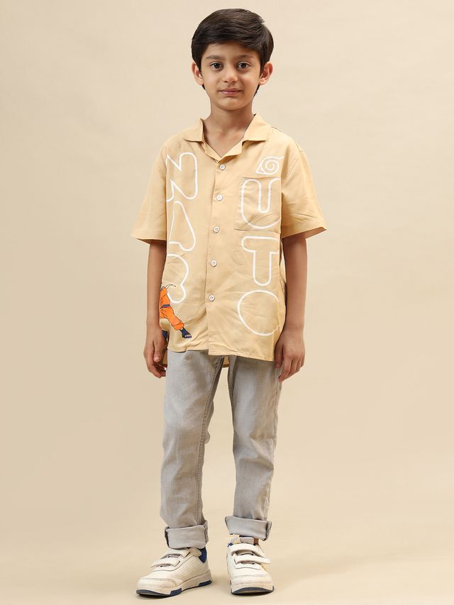 Naruto IRISH CREAM KIDS BOYS T Shirt