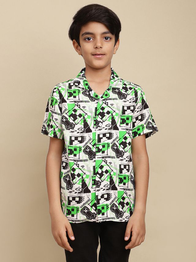 Minecraft Multi Kids Boys Shirt