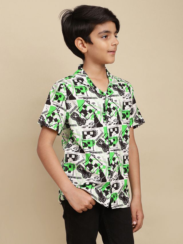 Minecraft Multi Kids Boys Shirt