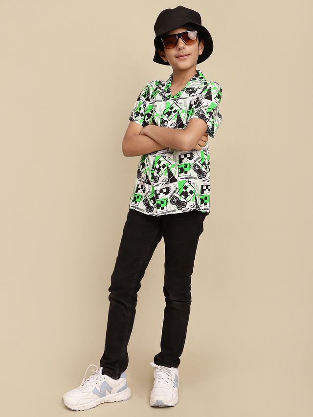 Minecraft Multi Kids Boys Shirt