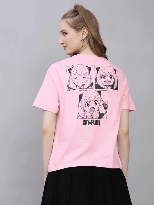 Spy X Family Orchid Pink Relaxed- Women T Shirt