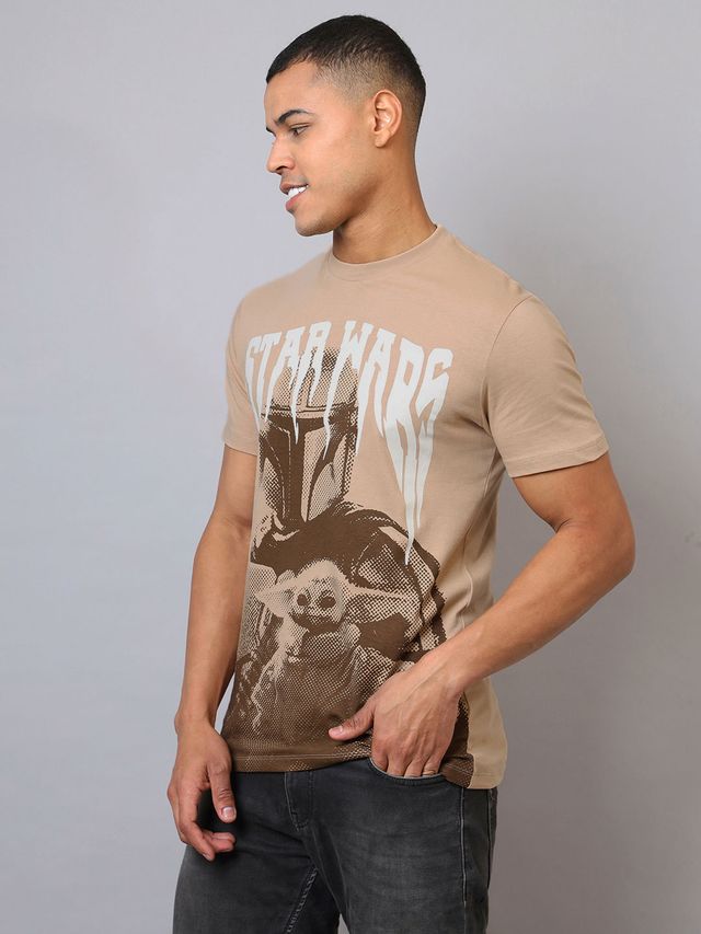 Star Wars Taupe Regular Fit T-Shirt