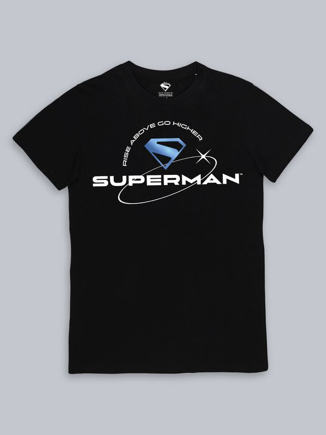 Superman Movie Black Loose Fit T Shirt