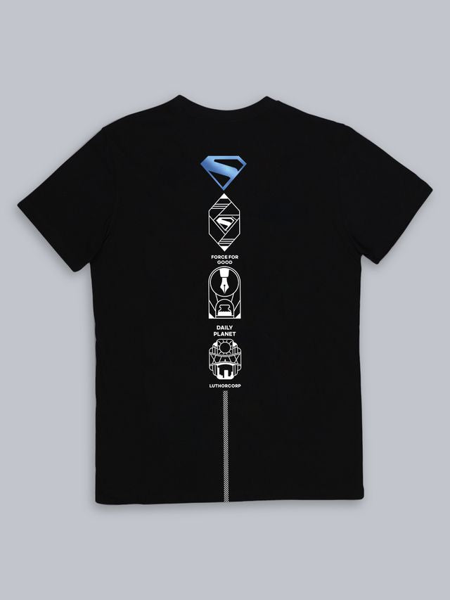 Superman Movie Black Loose Fit T Shirt